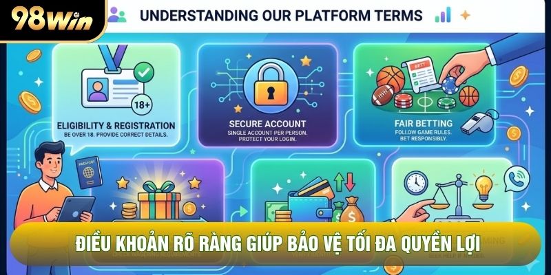 Điều khoản rõ ràng giúp bảo vệ tối đa quyền lợi Điều khoản rõ ràng giúp bảo vệ tối đa quyền lợi